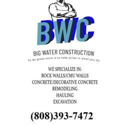 Big water construction