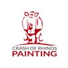 Crash of Rhinos Painting