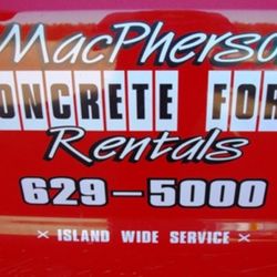 Macpherson Concrete Form Rentals